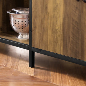 Isola cucina Mobile da cucina autoportante Credenza Tavolo da bar design industriale 170x60x89cm KNL01-F