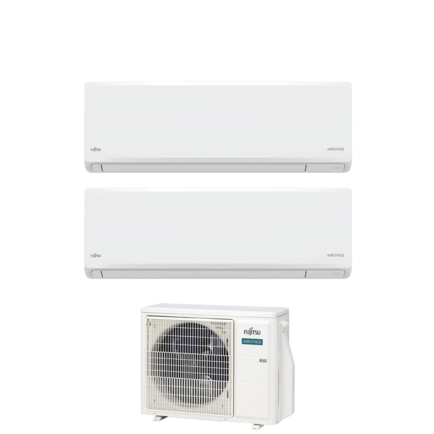 Condizionatore Fujitsu Dual Split Inverter KN AIRSTAGE 7+9 con AOEG14KBCA2 R-32 Wi-Fi Integrato
