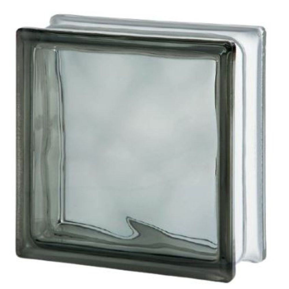 Vetromattone effetto ondulato diffusione luce modello pure 190 x 190 x 80 mm *** colore- londra, confezione 1