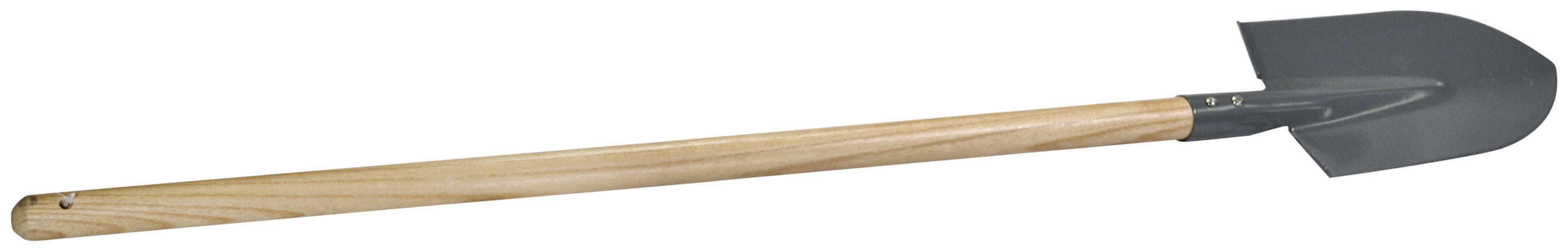 Pala da giardino, manico in legno. Testa in acciaio al carbonio.