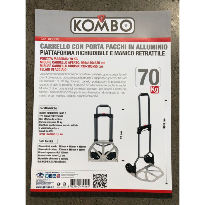 Carrello ultraleggero salvaspazio