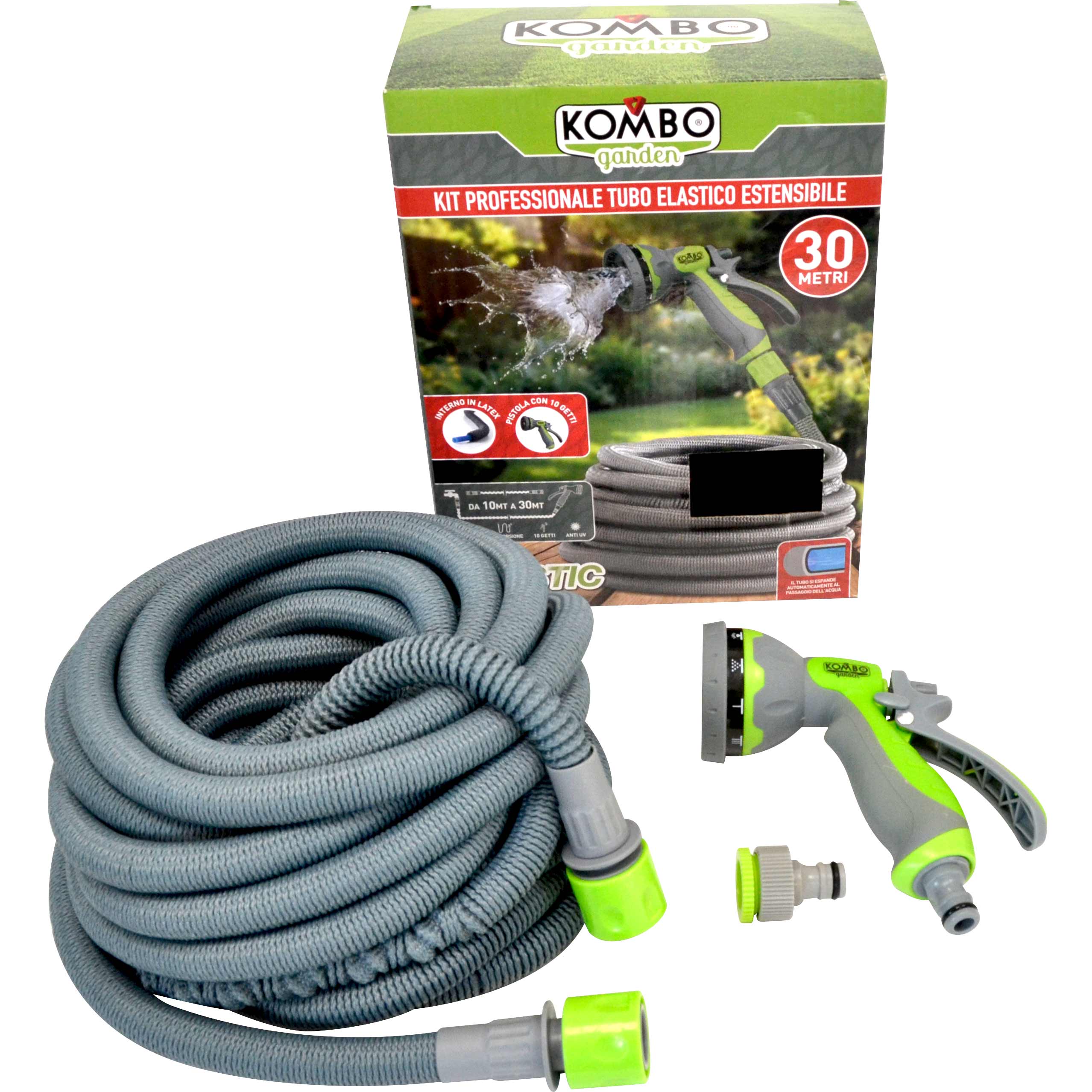 KIT TUBO ELASTICO PROFESSIONALE ESTENSIBILE 30 Mt