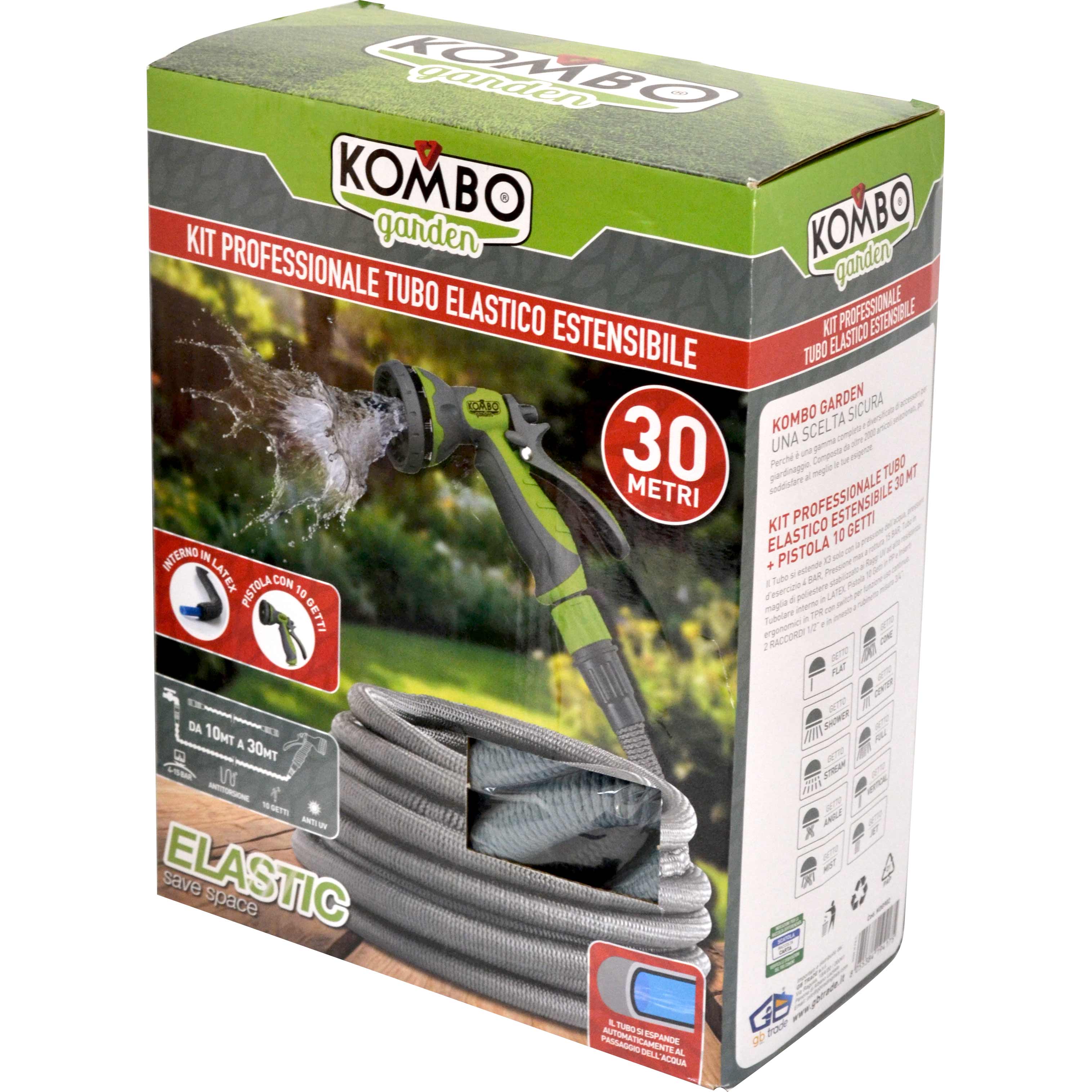 KIT TUBO ELASTICO PROFESSIONALE ESTENSIBILE 30 Mt