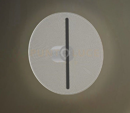 KOI-PA30 N Lampada da parete o soffitto in vetro rifiniture nero opaco led integrato 10W dimmerabile SDD 2800 - 5000k diametro 30cm