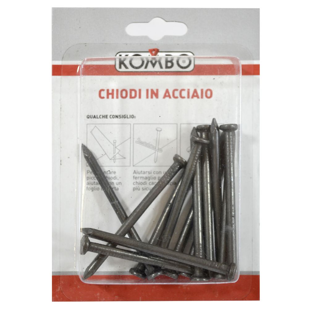 SET DI CHIODI PUNTA ACCIAO 3.7 X 60 GREZZI 70 GRAMMI