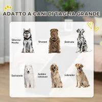 Rampa per Cane, Scaletta per Cani, Rampa per Gatti e Animali Domestici Fino 75kg Pieghevole Antiscivolo e Regolabile