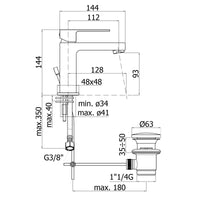 Paffoni - Miscelatore lavabo monocomando Elle cromato