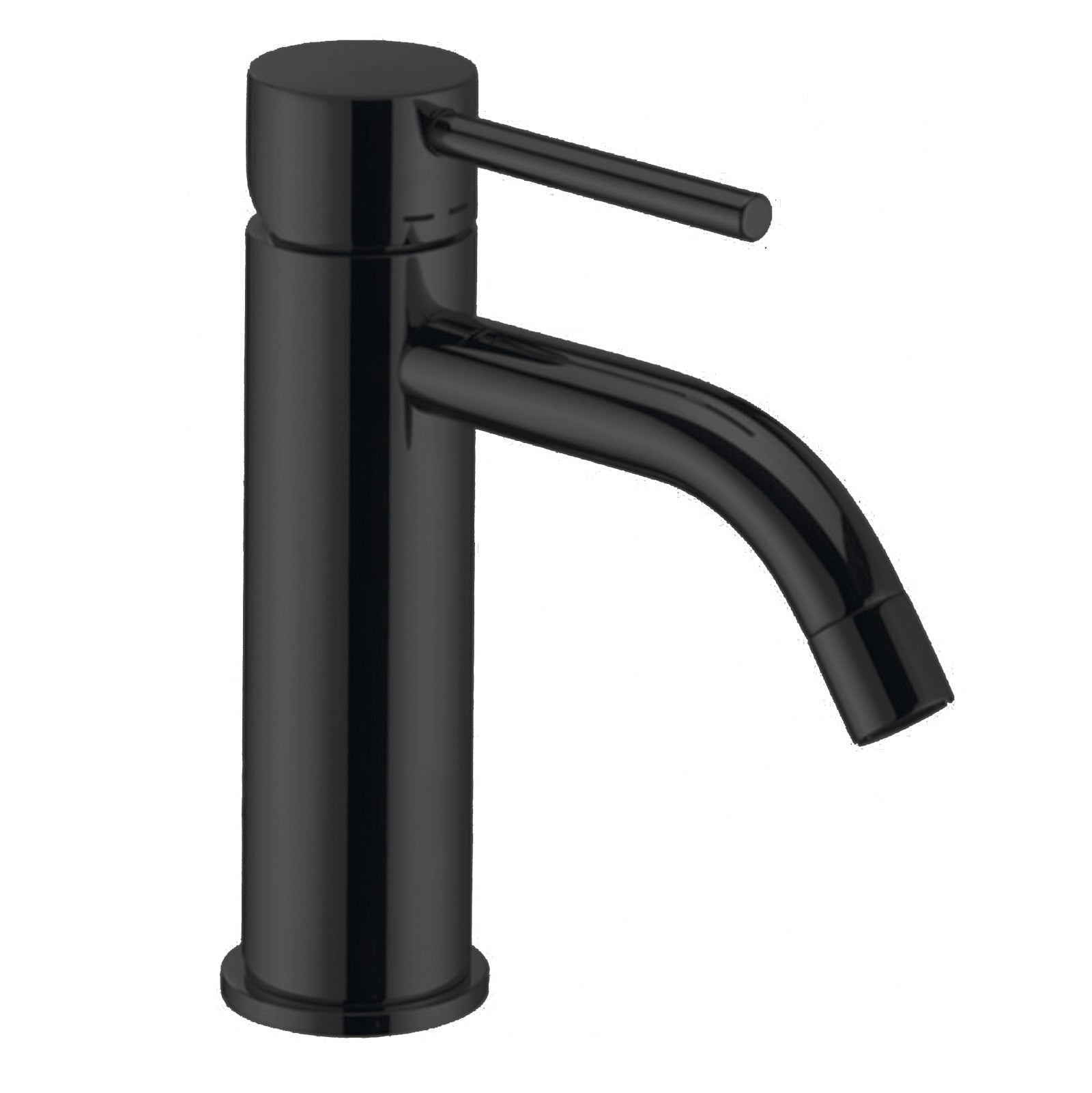 Paffoni - Miscelatore lavabo monocomando Light scarico automatico 1”1/4G nero