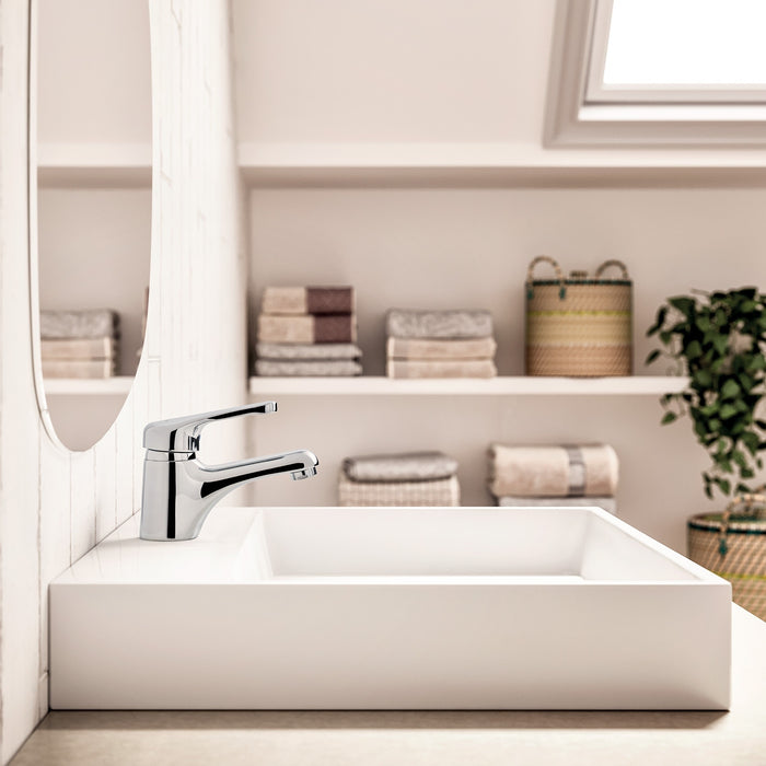 Paffoni - Miscelatore lavabo monocomando Nettuno scarico automatico cromato