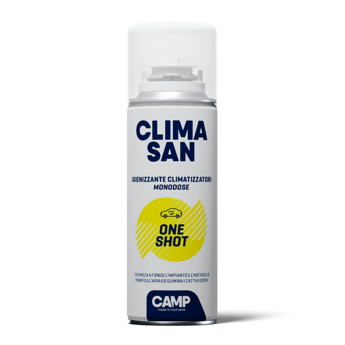 Igienizzante monodose climasan one shot spray climatizzatori abitacoli auto camper 200ml