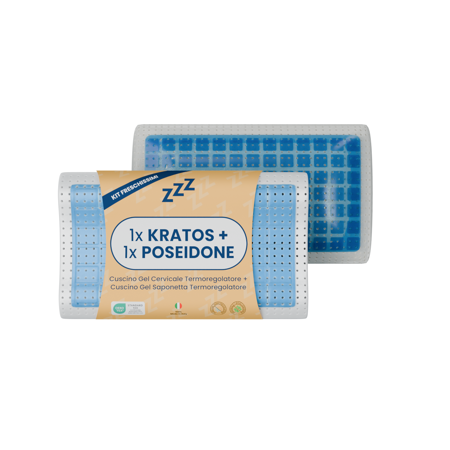 Coppia | Cuscini Termoregolatore - Cervicale - Poseidone & Kratos
