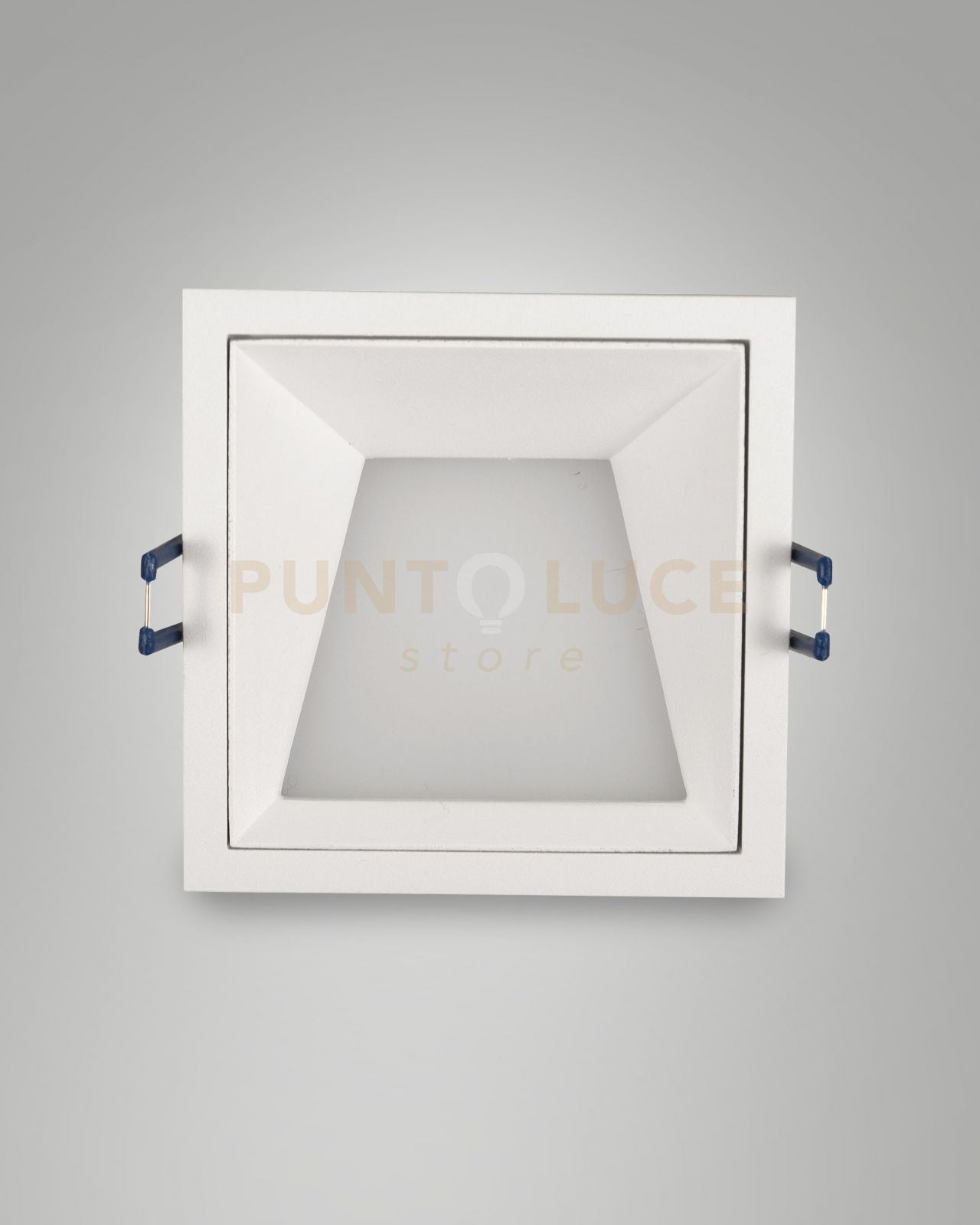 KRIS FARETTO INCASSO QUADRATO ASIMMETRICO BIANCO 3000K 930LM 8W DIMMERABILE