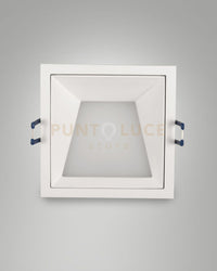KRIS FARETTO INCASSO QUADRATO ASIMMETRICO BIANCO 3000K 930LM 8W DIMMERABILE
