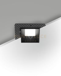 KRIS INCASSO QUADRATO A RASO NERO 2700K 890LM 8W DIMMERABILE