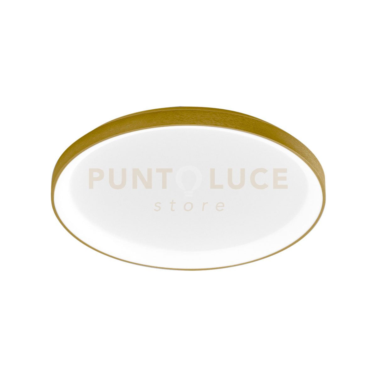 KRIZIA P/G  PLAFONIERA LED 3000K 4000LM 50W DIMMERABILE D.58CM IN ALLUMINIO ORO