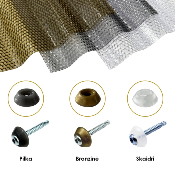 Rondella di tenuta grigia per viti MK PC DIAMONDS 50 pezzi