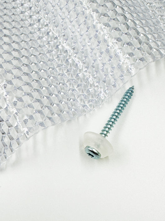 Rondella di tenuta trasparente per viti MK PC DIAMONDS 50 pezzi