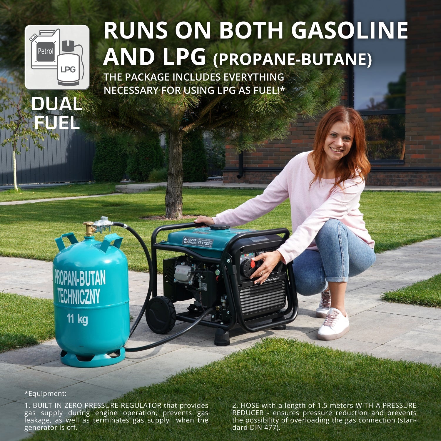 Generatore inverter a gas/LPG KS 4100iEG