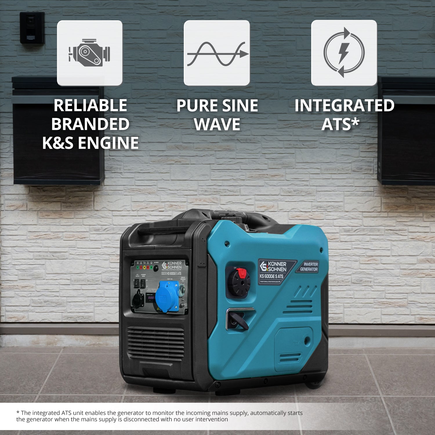 Generatore di inverter KS 6000iE S ATS