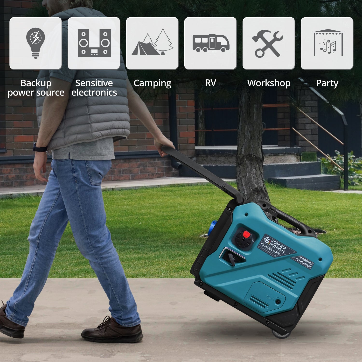 Generatore di inverter KS 6000iE S ATS