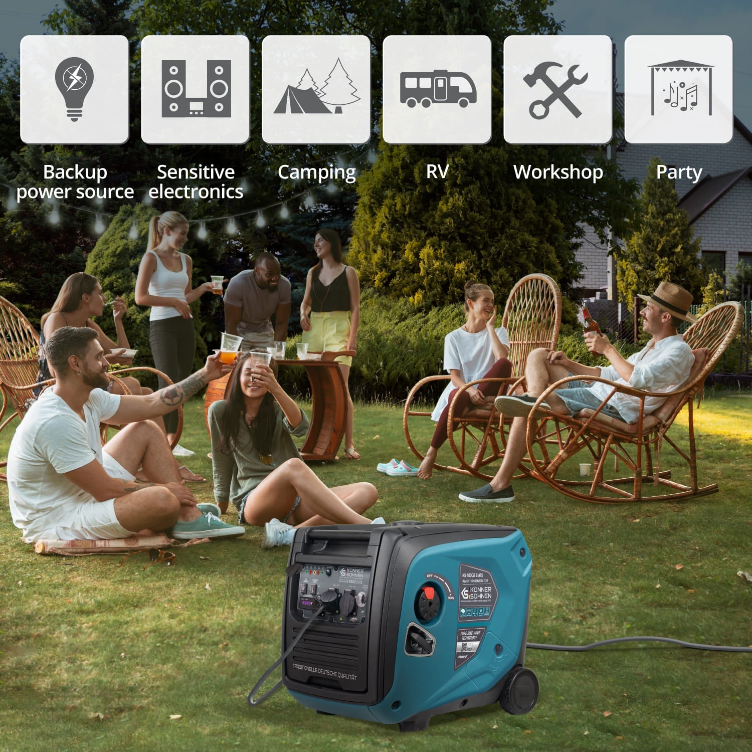 Generatore di inverter KS 4000iE S ATS