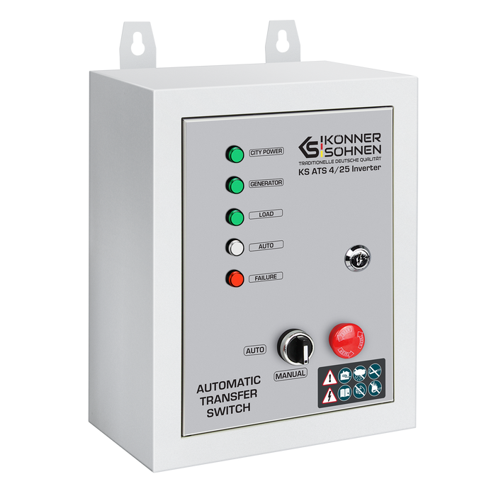 Interruttore di Trasferimento Automatico KS ATS 4/25 Inverter