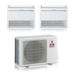 Condizionatore Mitsubishi Electric Dual Split Console Kt 9+9 con MXZ-2F53VF R-32 Wi-Fi Optional