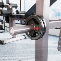 Set di Dischi Pesi 2x2.5 kg con Foro da 5 cm e 3 Impugnature, Acciaio con Rivestimento in Plastica, Nero