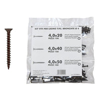 Kit viti TPS bronzate Ã˜ 5 mm. 150 pezzi