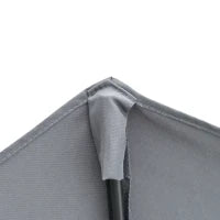2 x 2 m Ombrellone a Mezzaluna per Balcone con Staffa Impermeabile per Giardini Terrazze Cortili 100% Poliestere Grigio Scuro