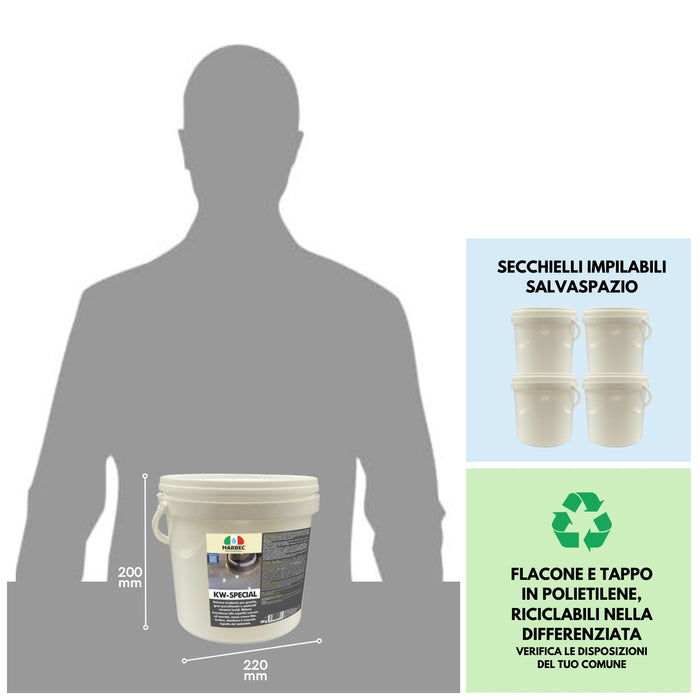 Lucidante in polvere per gres porcellanato e granito KW-SPECIAL   4KG
