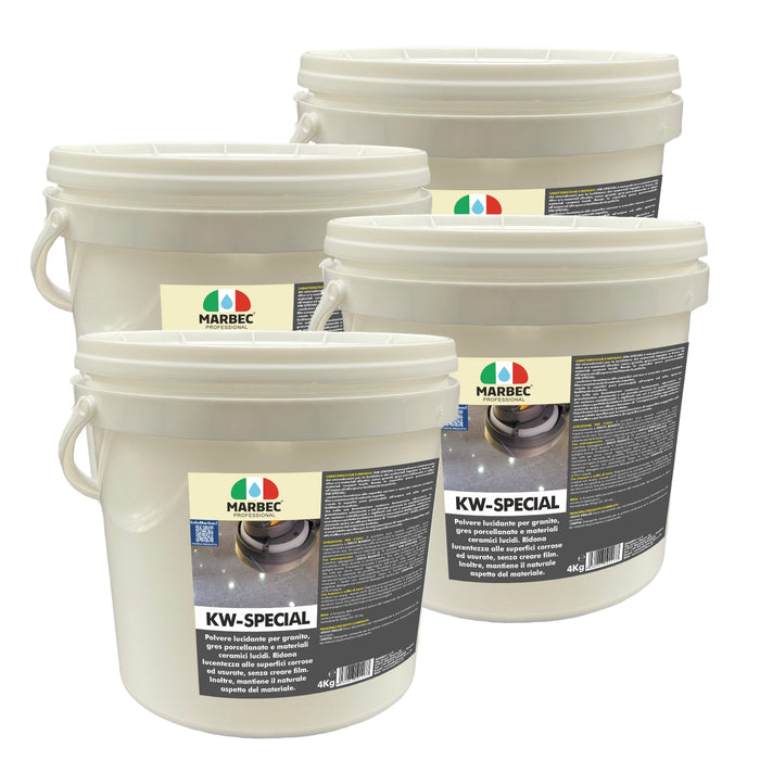 Lucidante in polvere per gres porcellanato e granito KW-SPECIAL   4KGx4Pz