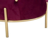 Puff Diamond Glam Bordeaux Cm Ø 45X40