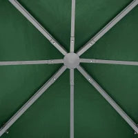 Copertura Telo per Gazebo da Giardino 3x3 m, Tetto Anti-UV Impermeabile in Poliestere Verde Scuro