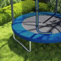 Trampolino per Bambini, Trampolino da Giardino con Rete di Sicurezza, Struttura in Acciaio, Ø 183 x 200 cm, Blu