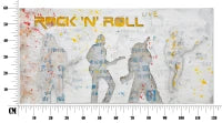 Dipinto Su Tela Rock N Roll Cm 120X3X60