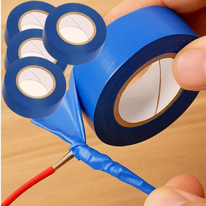 Kit nastro isolante in pvc autoestinguente multicolore per impianti sicuri *** colore blu, dimensioni 15 mm x 10 mt x...