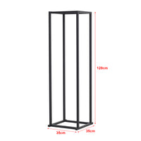 Portalegna 'Tibro' (LxPxA) 35 x 35 x 120 cm Deposito in Acciaio per Legna da Ardere Supporto per Tronchi da Legnaia -