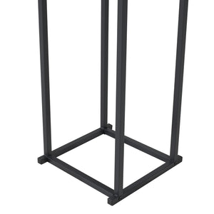 Portalegna 'Tibro' (LxPxA) 35 x 35 x 120 cm Deposito in Acciaio per Legna da Ardere Supporto per Tronchi da Legnaia -