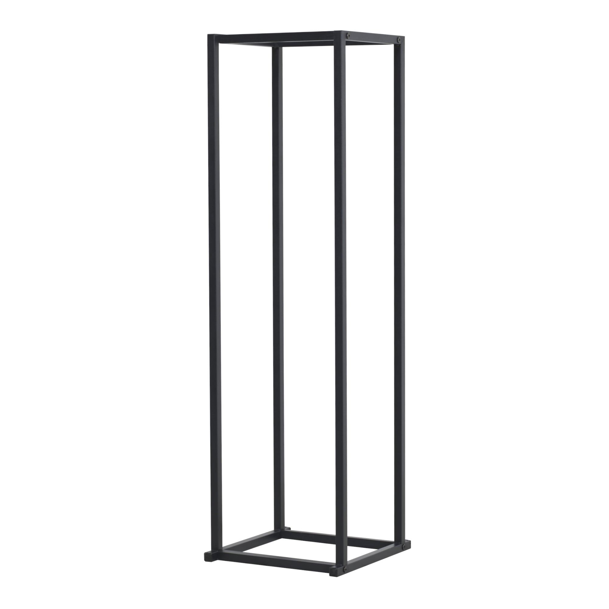 Portalegna 'Tibro' (LxPxA) 35 x 35 x 120 cm Deposito in Acciaio per Legna da Ardere Supporto per Tronchi da Legnaia -