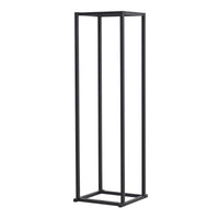 Portalegna 'Tibro' (LxPxA) 35 x 35 x 120 cm Deposito in Acciaio per Legna da Ardere Supporto per Tronchi da Legnaia -