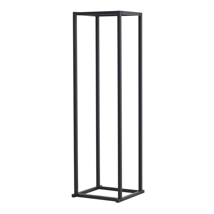 Portalegna 'Tibro' (LxPxA) 35 x 35 x 120 cm Deposito in Acciaio per Legna da Ardere Supporto per Tronchi da Legnaia -