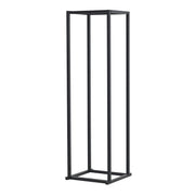 Portalegna per interni esterni portalegna di design in acciaio supporto legna da ardere 35 x 35 x 120 cm nero 03_0006292