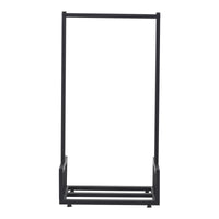 Portalegna 'Thisted' Deposito in Acciaio per Legna da Ardere Supporto per Tronchi da Legnaia - Nero [en.casa]