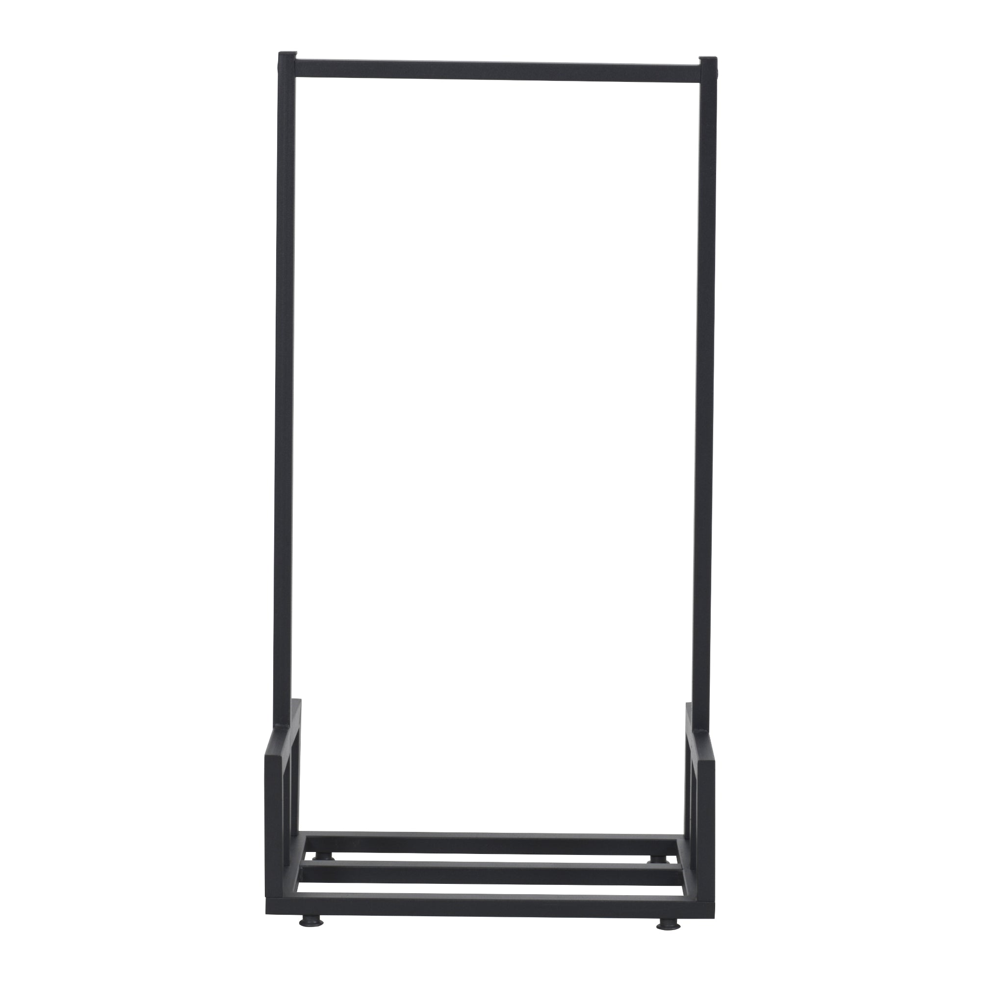 Portalegna 'Thisted' Deposito in Acciaio per Legna da Ardere Supporto per Tronchi da Legnaia - Nero [en.casa]