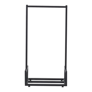 Portalegna 'Thisted' Deposito in Acciaio per Legna da Ardere Supporto per Tronchi da Legnaia - Nero [en.casa]