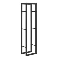 Portalegna 'Täby' (LxPxA) 40 x 25 x 150 cm Deposito per Legna da Ardere Supporto Tronchi Scaffale in Acciaio da Legnaia