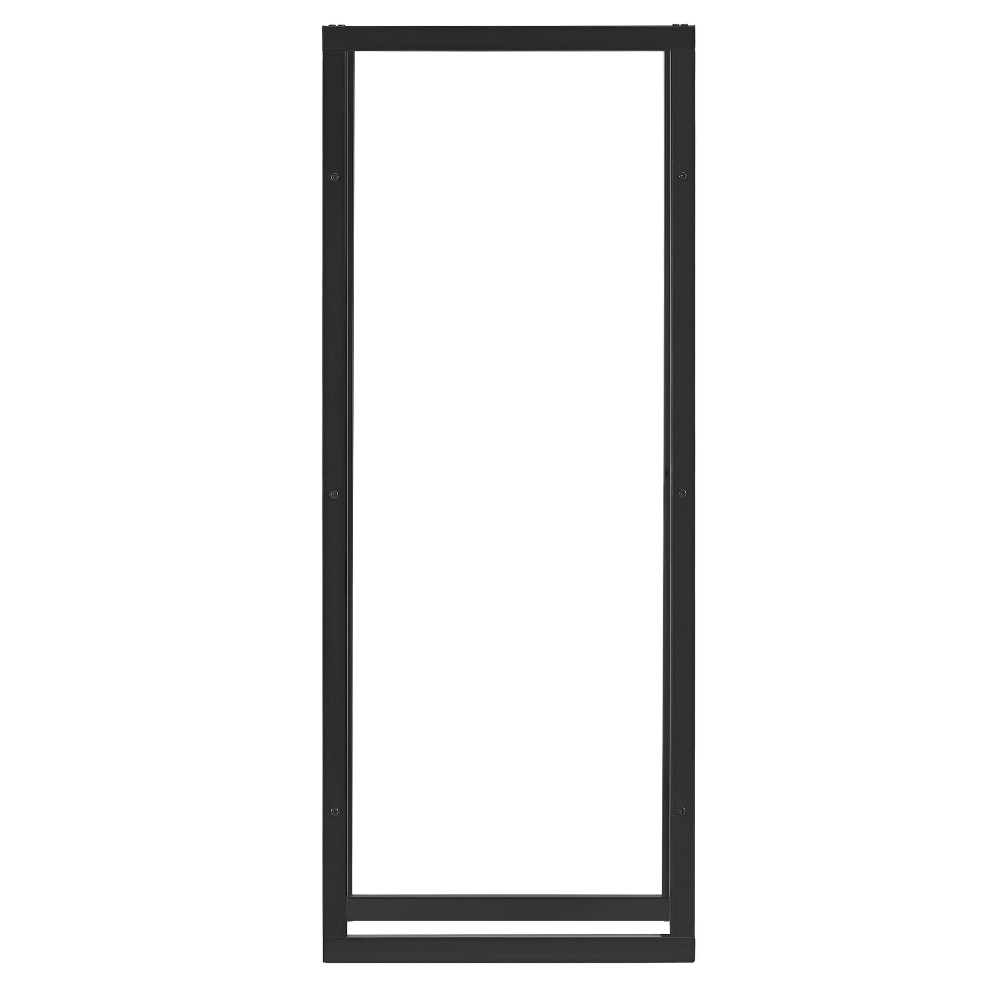 Robusta rastrelliera portalegna solida portalegna da ardere stoccaggio efficiente per interni esterni in acciaio laccato 60 x 150 x 25 cm nero 03_0005965
