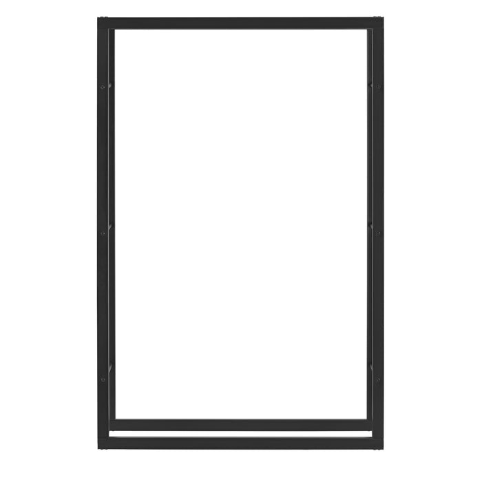 Portalegna 'Täby' (LxPxA) 100 x 25 x 150 cm Deposito per Legna da Ardere Supporto Tronchi Scaffale in Acciaio da Legnaia