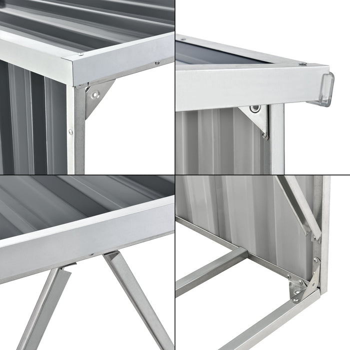 Capanna per legna coperta 156 x 80 x 15 cm antracite 03_0006305